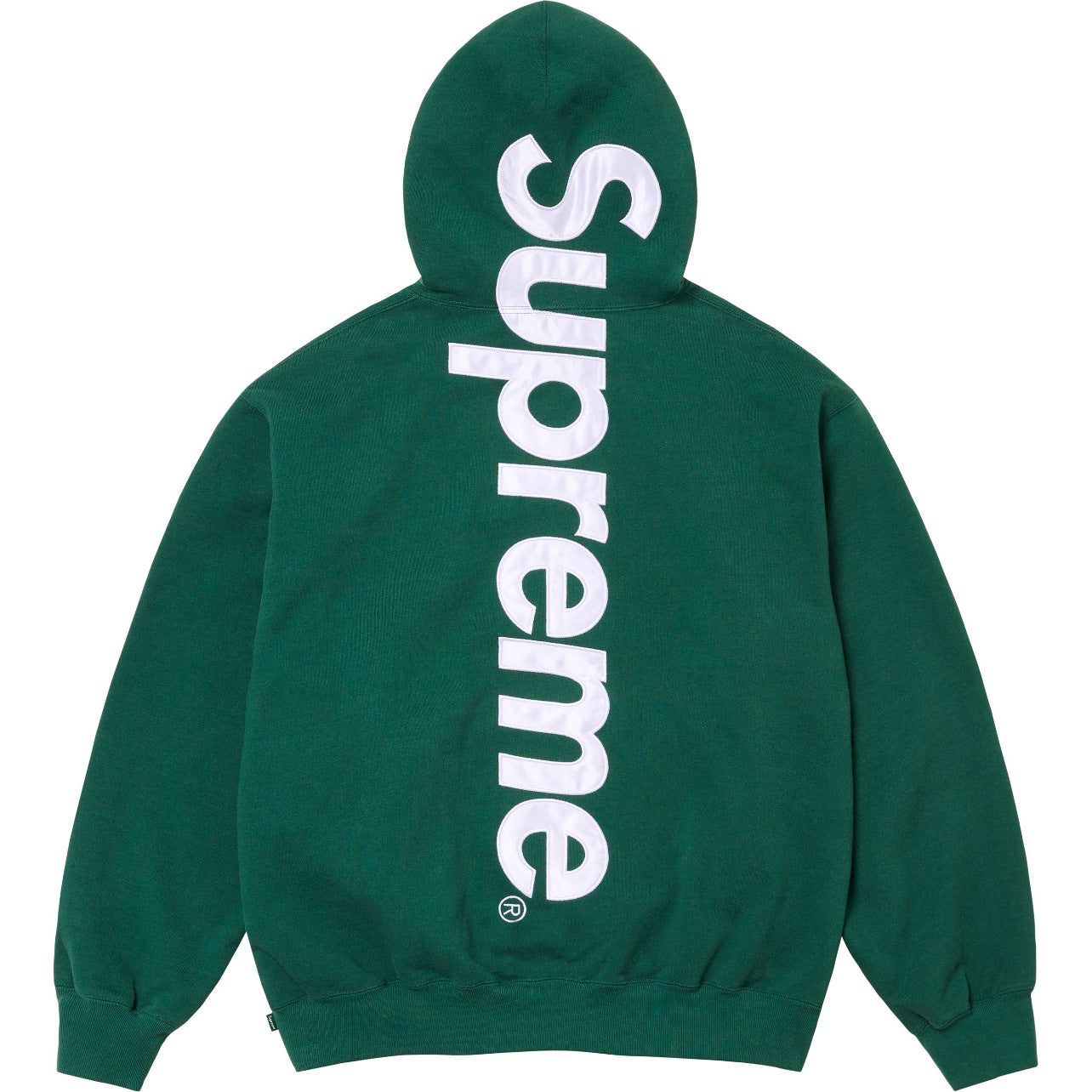 Supreme Vertical Logo Hooded Sweatshirt – Green / White