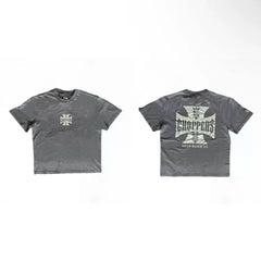 West Coast Choppers Iron Cross Tee - Charcoal Grey