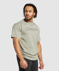 Gymshark Pump Cover T-Shirt - Chalk Green