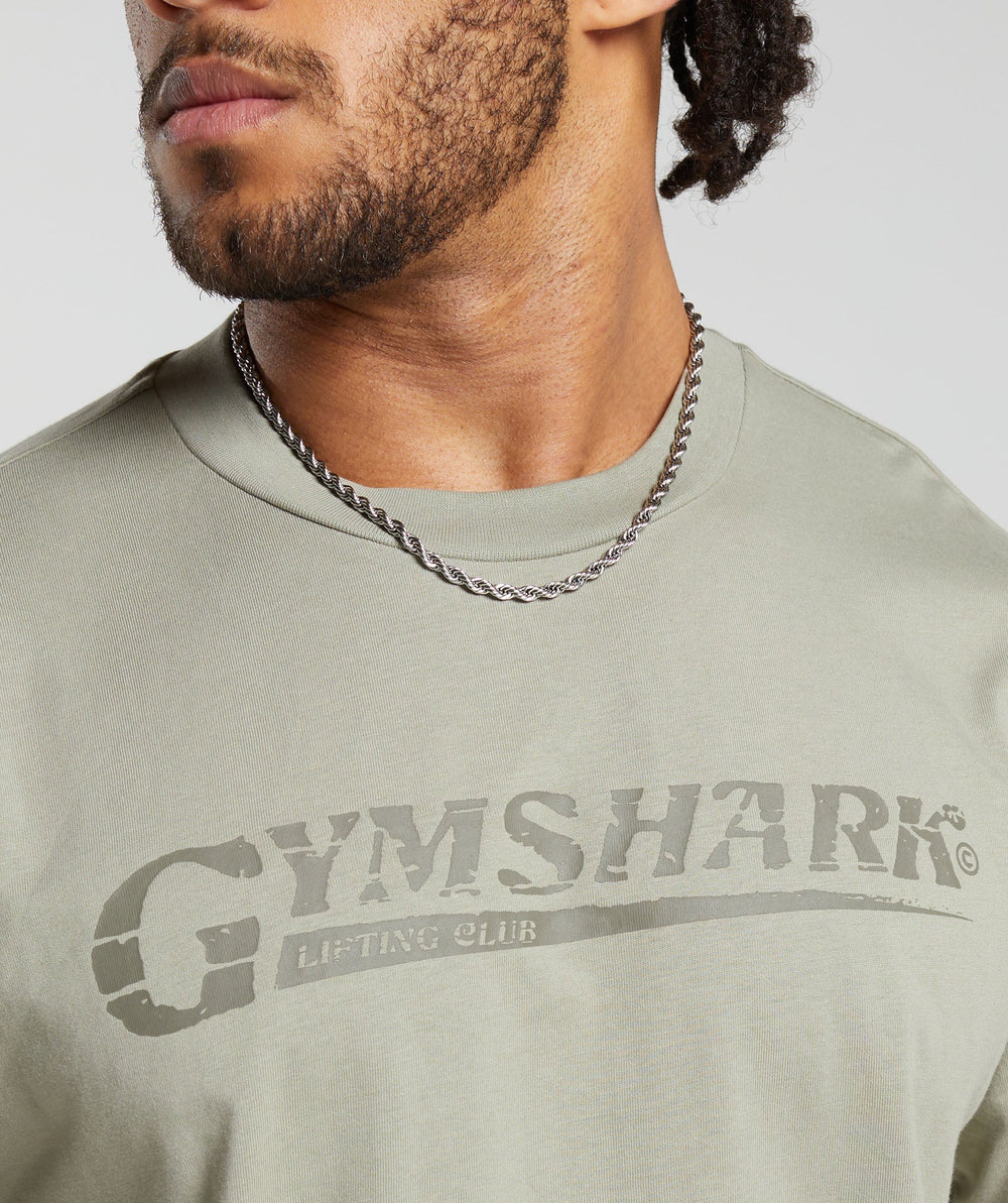 Gymshark Pump Cover T-Shirt - Chalk Green
