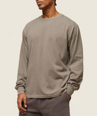 Gymshark everywear Relaxed Long Sleeve Tee - Linen Brown