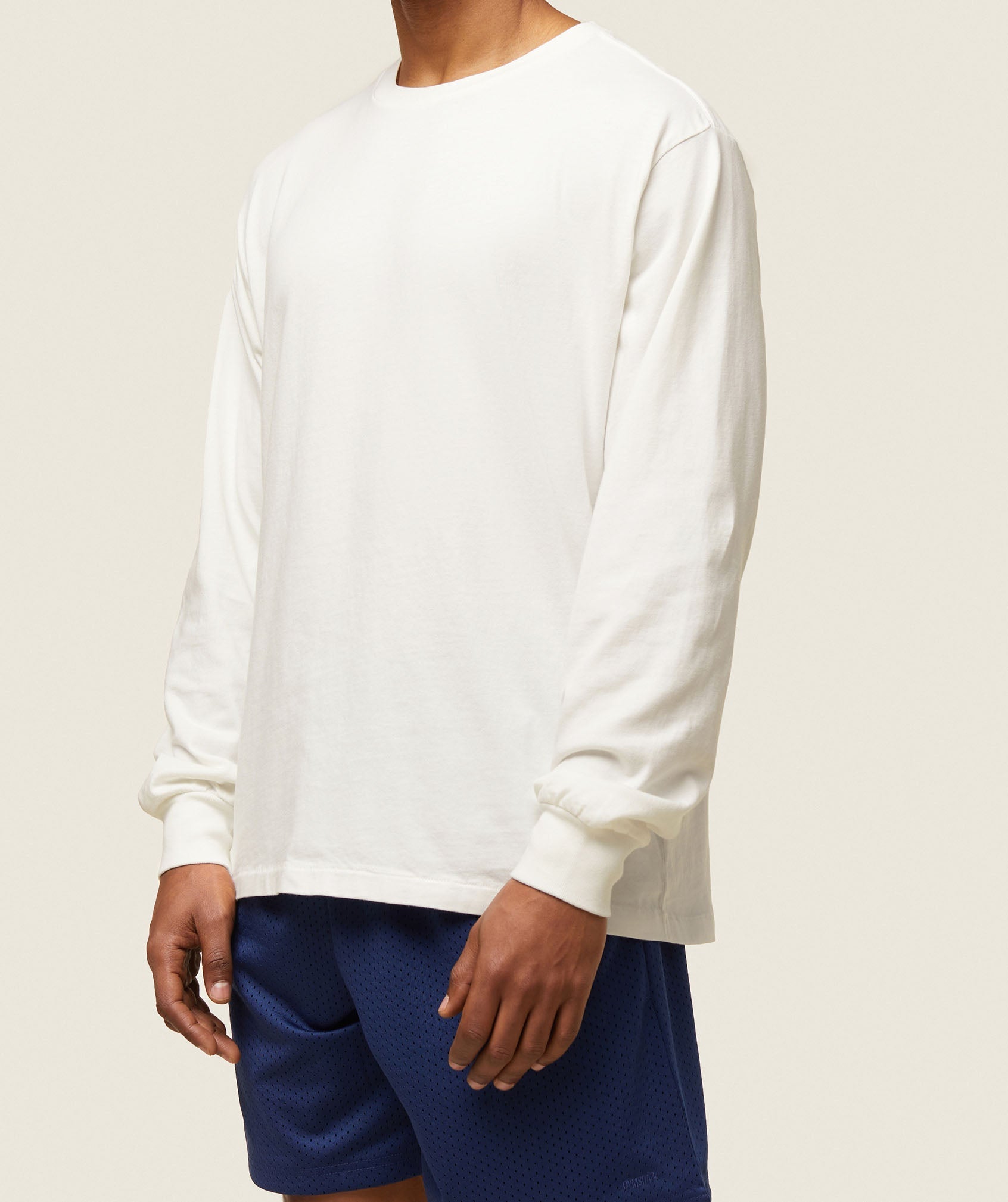 Gymshark everywear Relaxed Long Sleeve Tee - Soft White