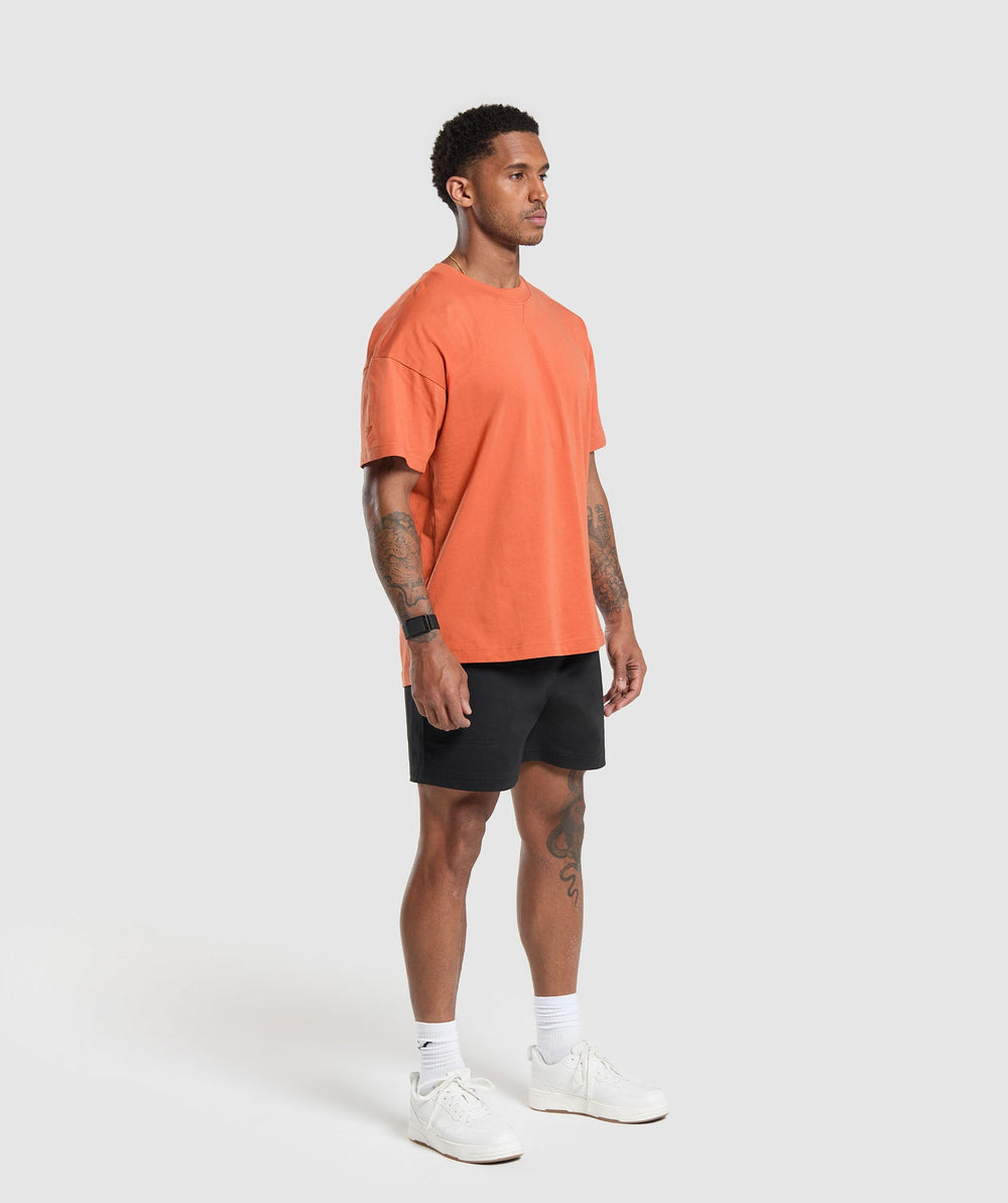 Gymshark Rest Day Essentials T-Shirt - Muted Orange