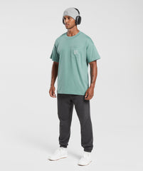 Gymshark Monogram T-Shirt - Ink Teal