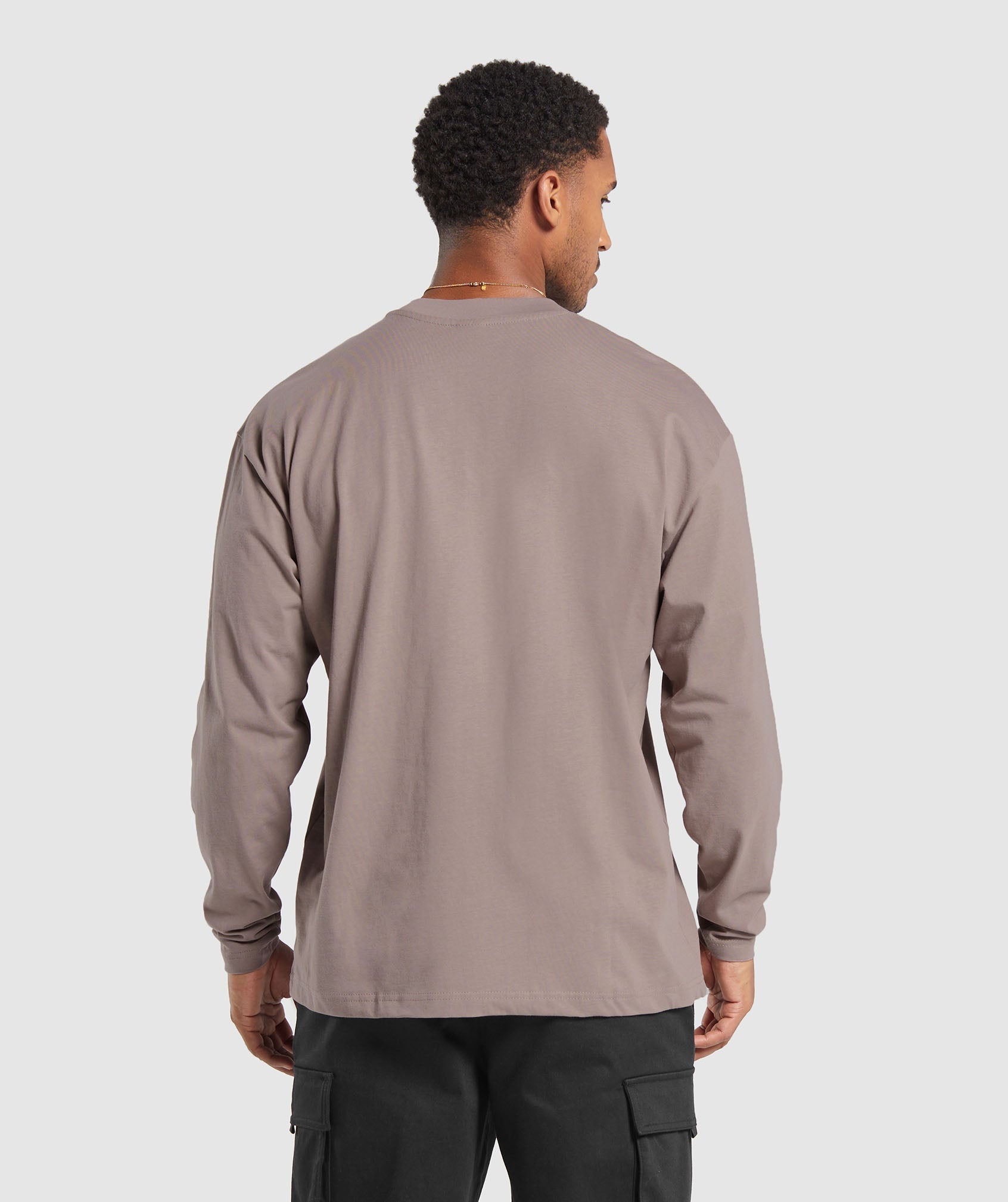 Gymshark Rest Day Sweats Long Sleeve T-Shirt - Powder Mauve