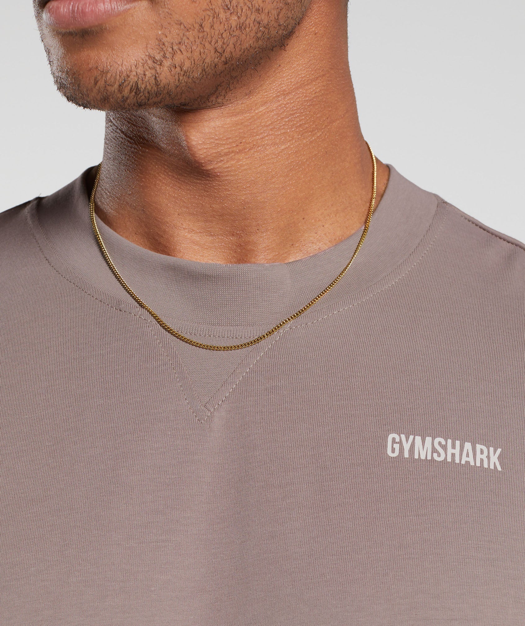 Gymshark Rest Day Sweats Long Sleeve T-Shirt - Powder Mauve