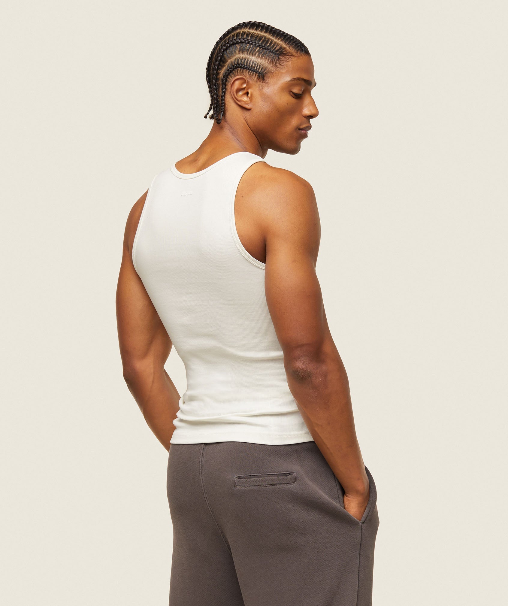 Gymshark everywear Ribbed Tank - Soft White