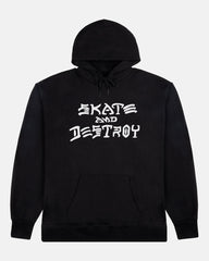 THRASHER SKATE AND DESTROY - HOODIE - BLACK