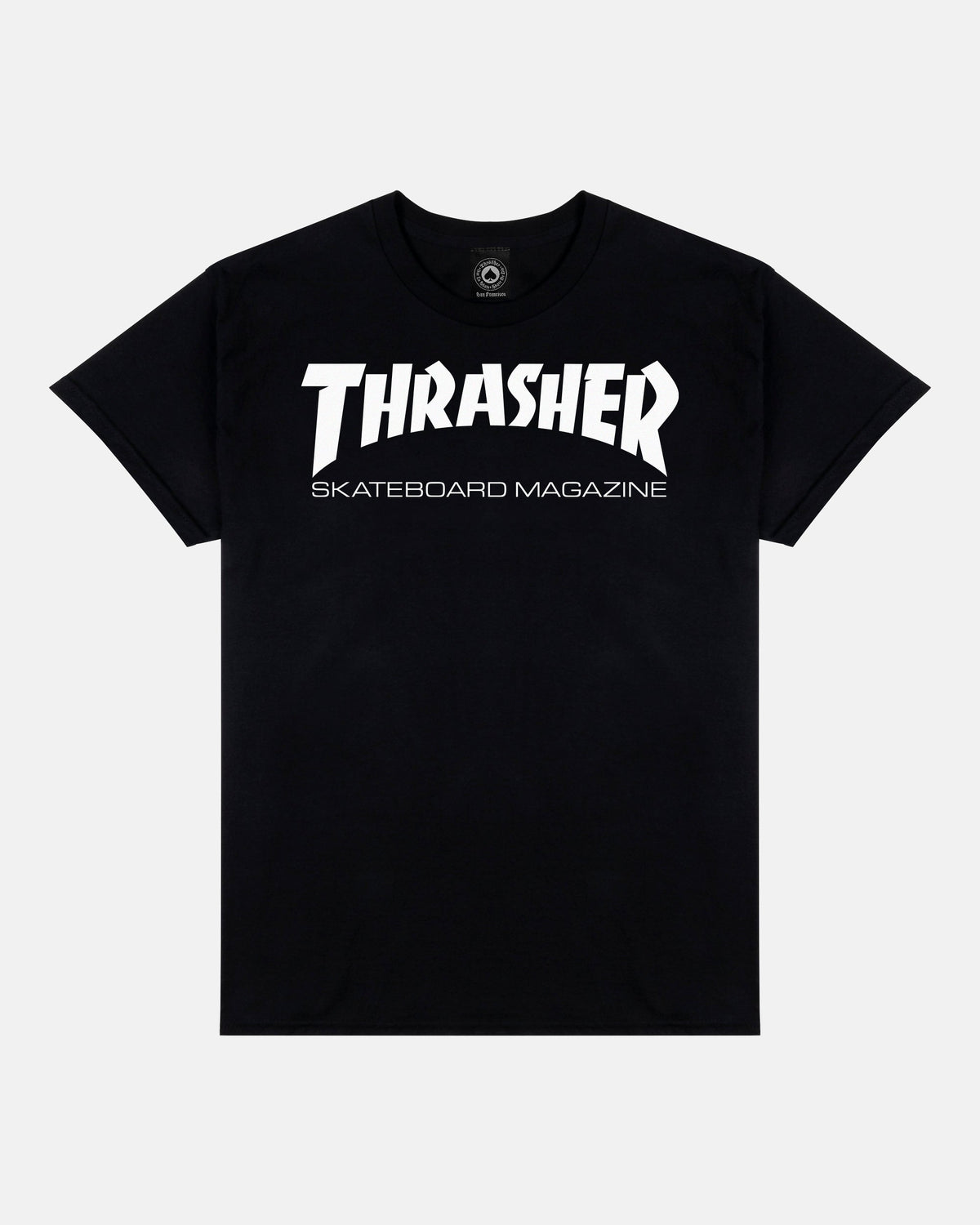THRASHER Skate Mag Logo Black Short‑Sleeve T‑Shirt