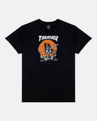 THRASHER Rock Band Graphic Black Short‑Sleeve T‑Shirt