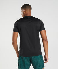 Gymshark Sport T-Shirt - Black/Black Marl