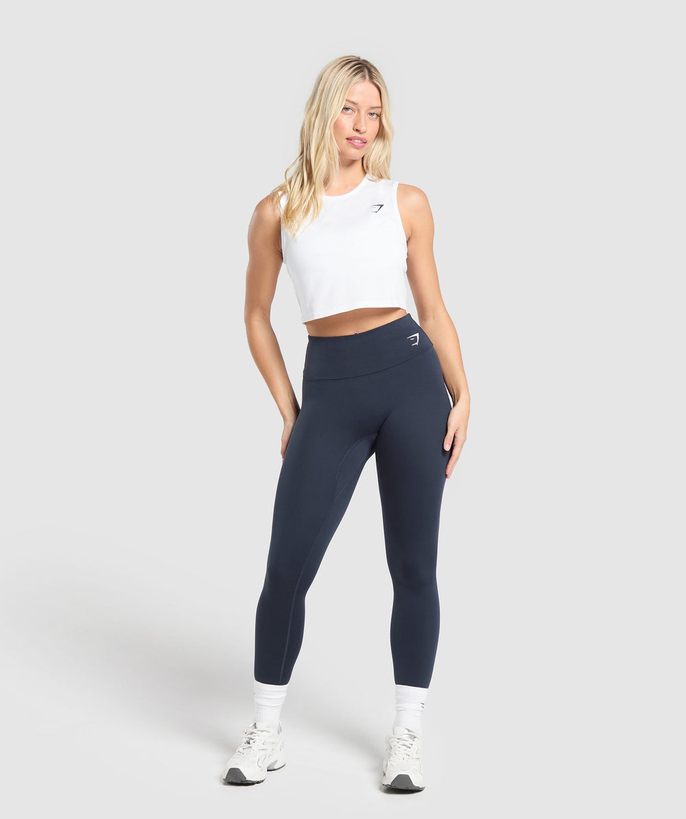 Gymshark Training Crop Tank - White