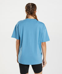 Gymshark Training Oversized T-Shirt  - Coastal Blue