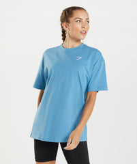 Gymshark Training Oversized T-Shirt  - Coastal Blue