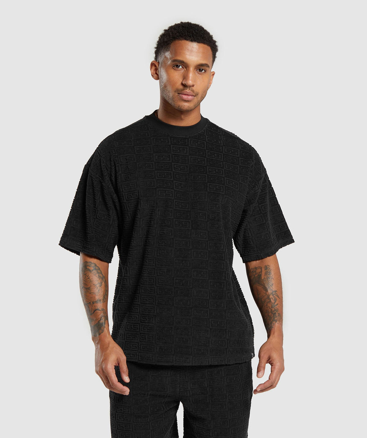 Gymshark Towelling T-Shirt - Black