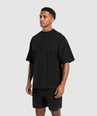 Gymshark Towelling T-Shirt - Black
