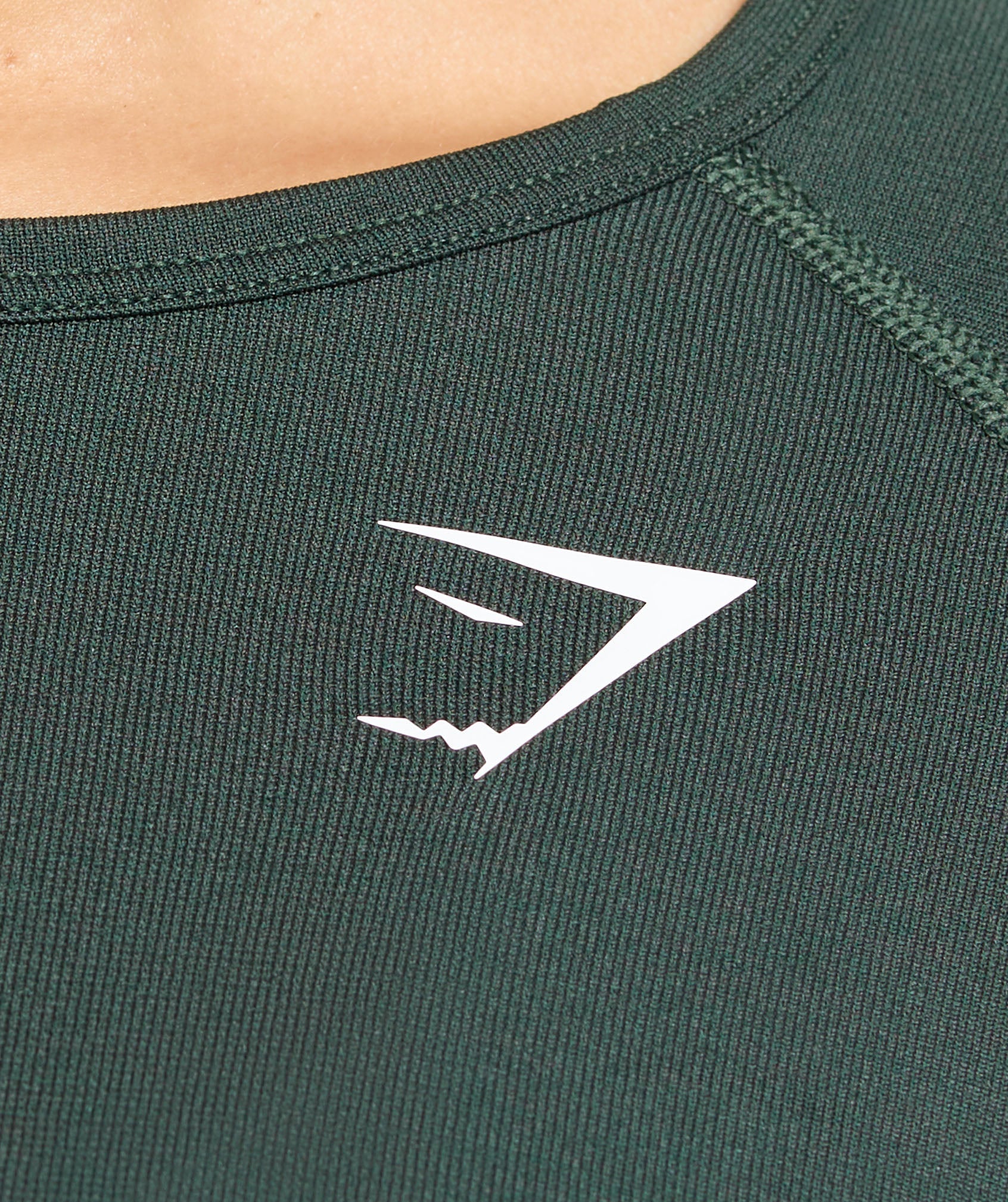 Gymshark Vital Seamless Light Long Sleeve Top - Woodland Green Marl