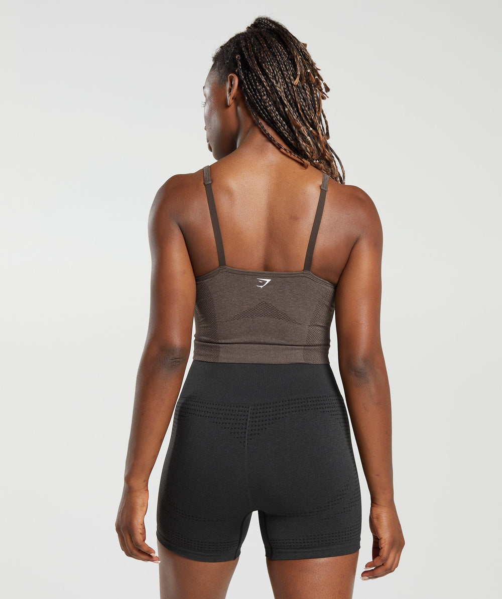 Gymshark Vital Midi Tank - Brown Marl