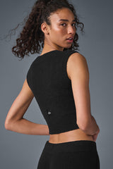 Snuggle Up Sweater Short Sleeve - Black