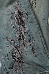 SCRATCHED DENIM