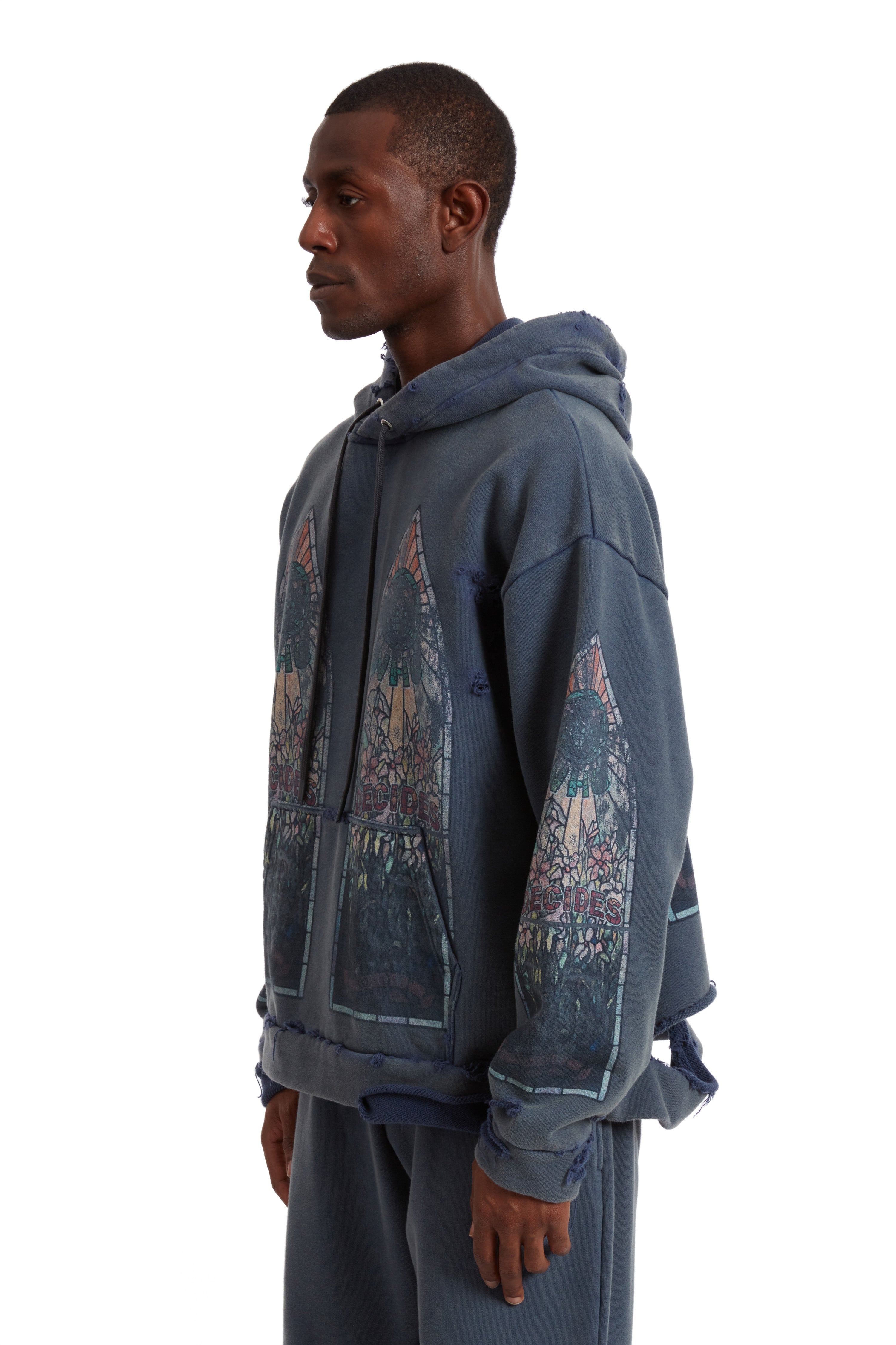 FADED HOODED PULLOVER