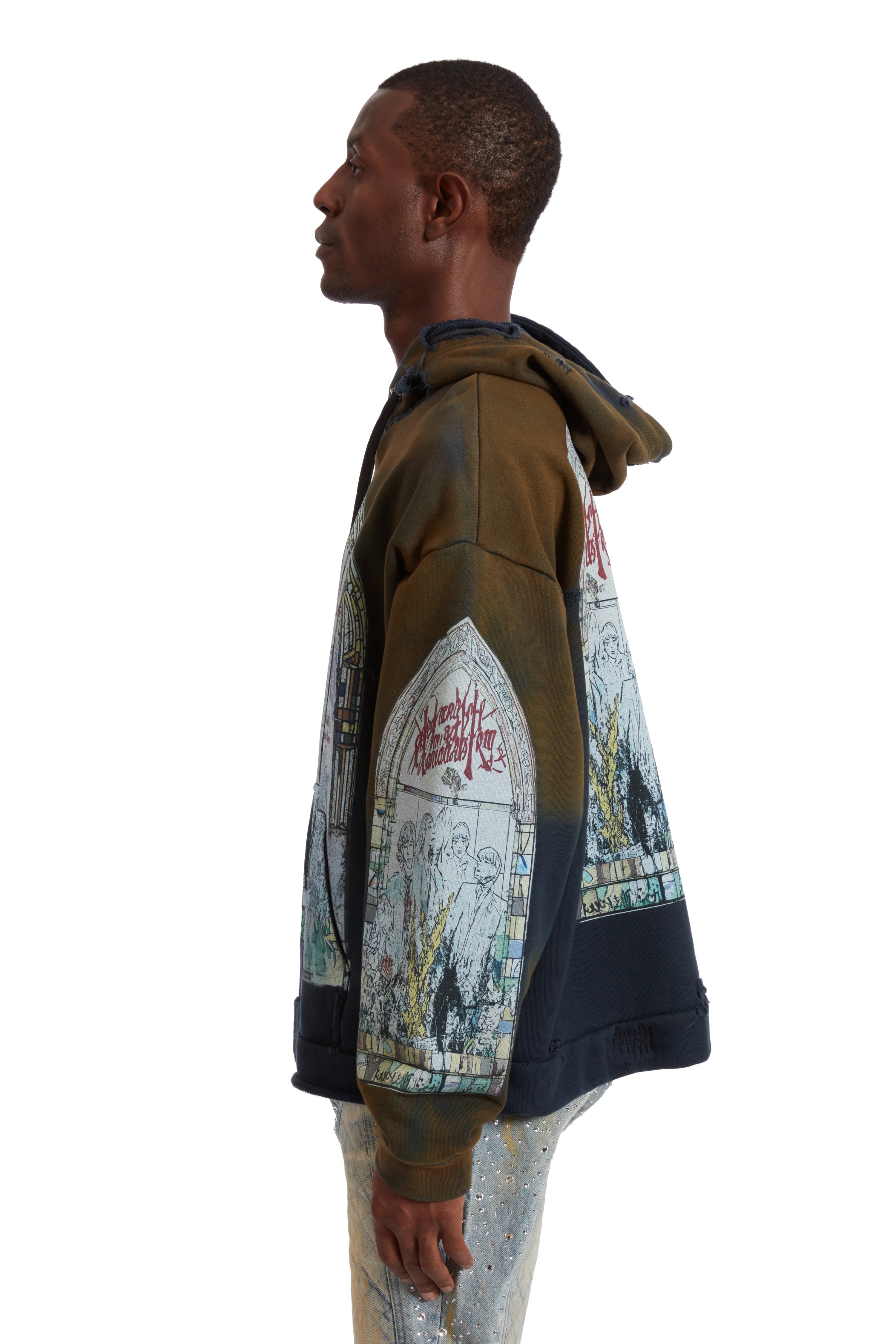 MOTLEY HOODED PULLOVER