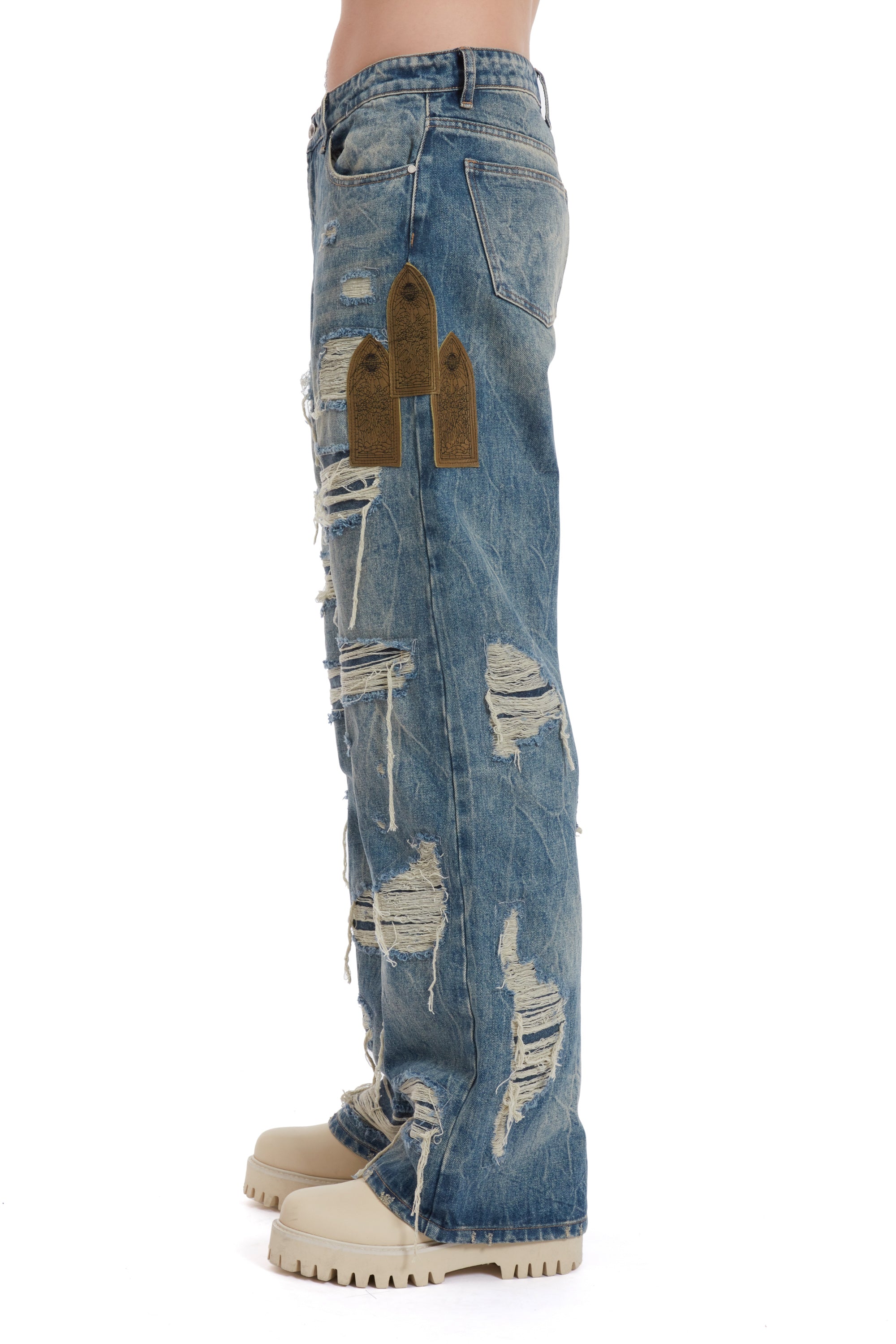 SIDE PATCH RELAXATION DENIM