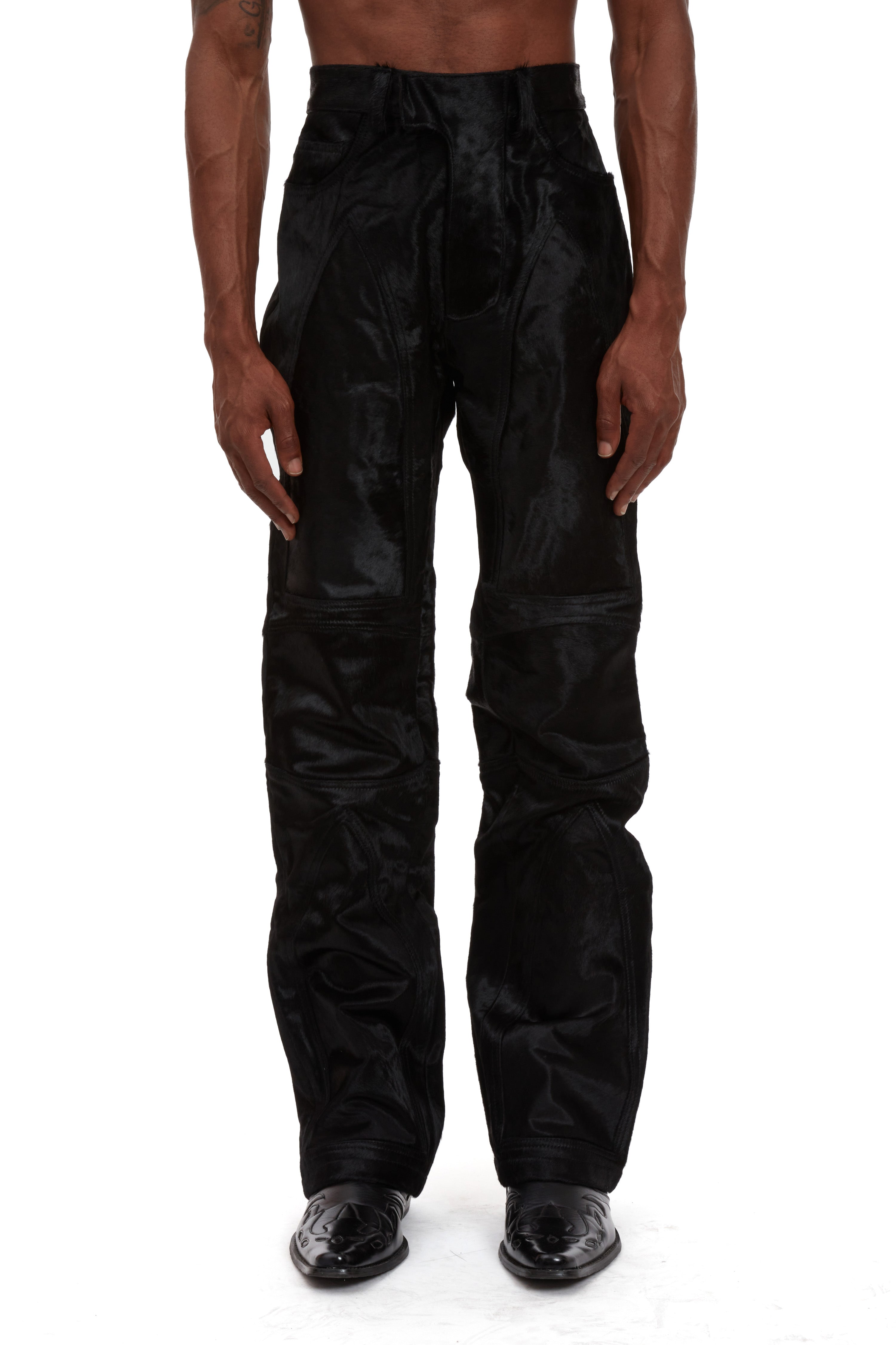 CALF MOTO DENIM