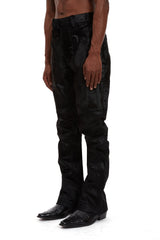 CALF MOTO DENIM