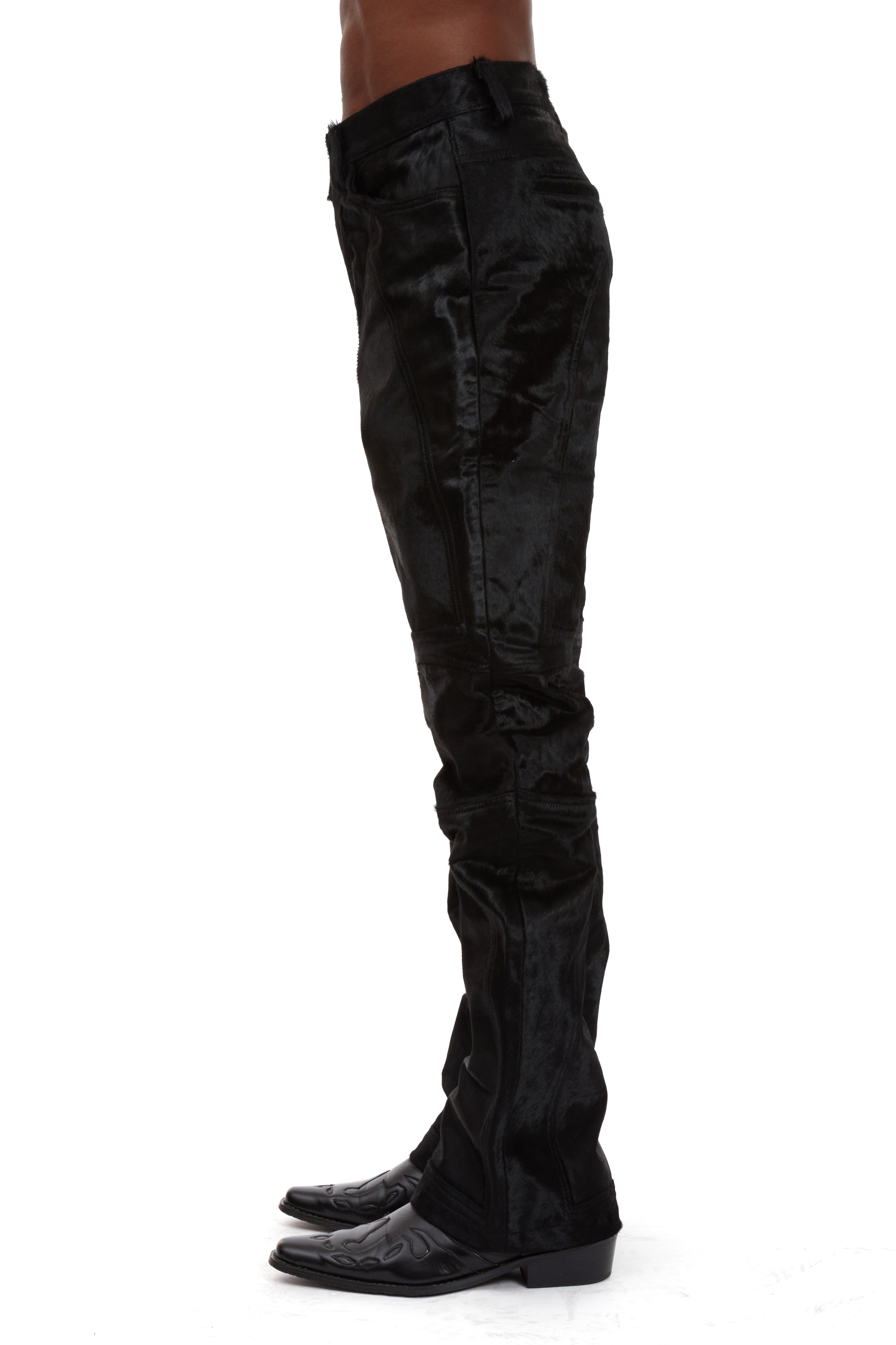 CALF MOTO DENIM