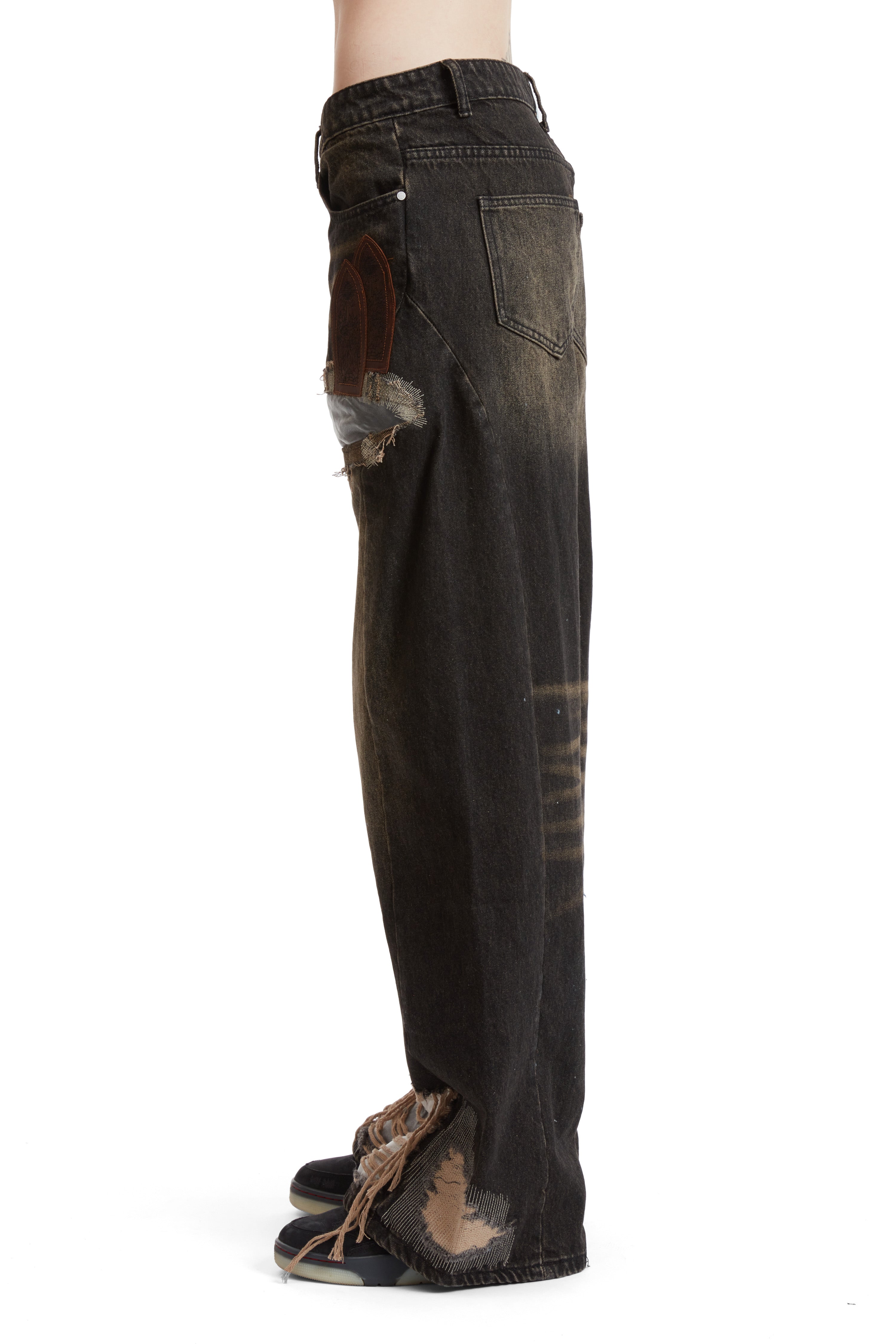 LOW RISE ORGANZA OVERLAY PANT