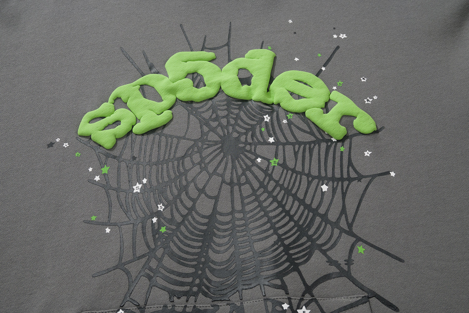 Sp5der Arch Logo Spider‑Web 3‑Color Pullover Hoodie