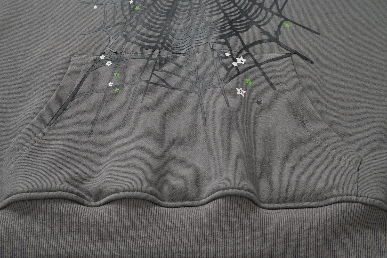 Sp5der Arch Logo Spider‑Web 3‑Color Pullover Hoodie
