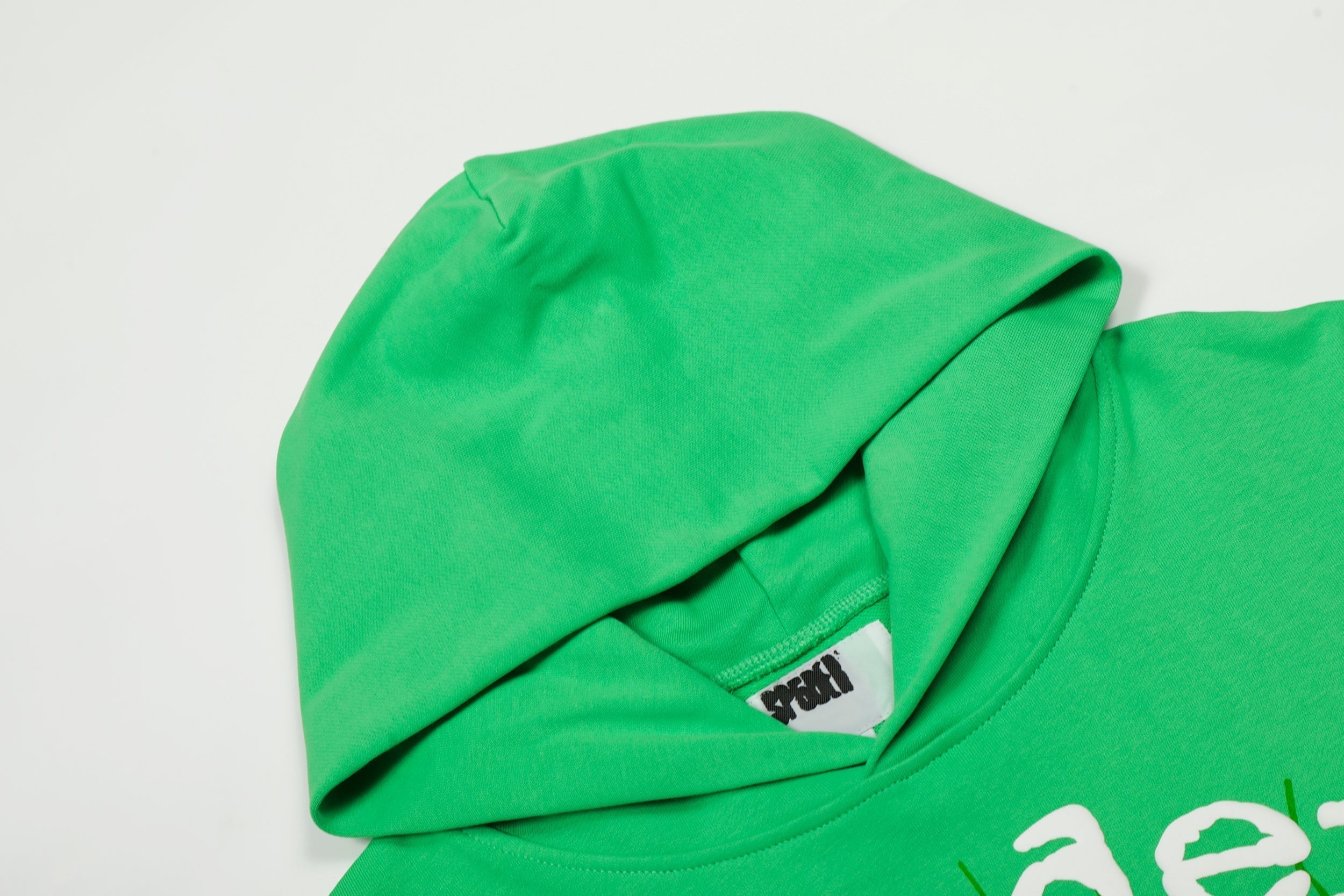 Sp5der Classic Spider‑Web Green Pullover Hoodie