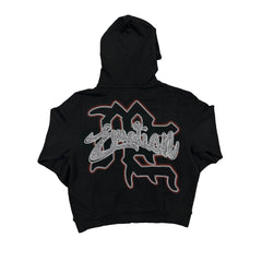 MIXED EMOTION Fire Angel Graphic Full‑Zip Hoodie