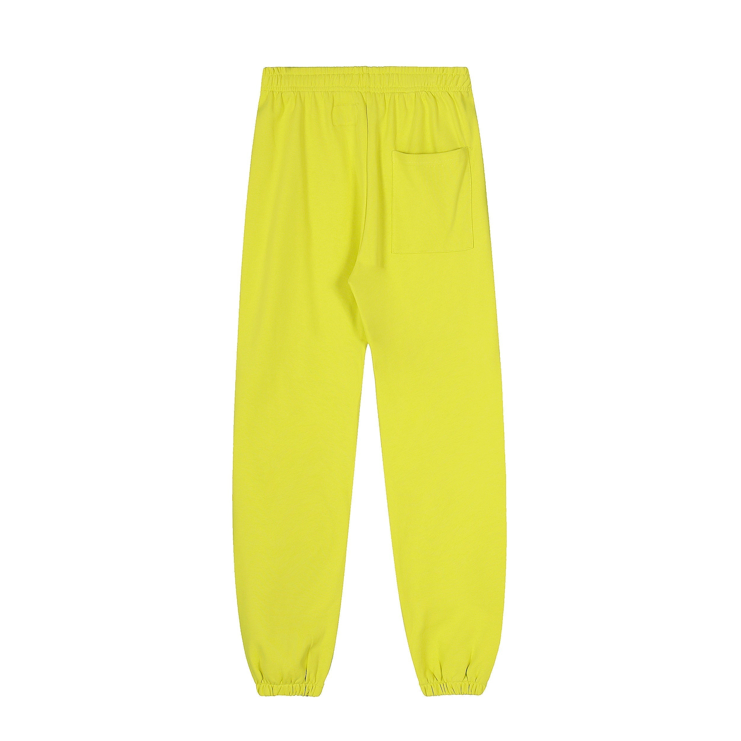 Sp5der Gradient Spider‑Web Yellow Pullover Hoodie