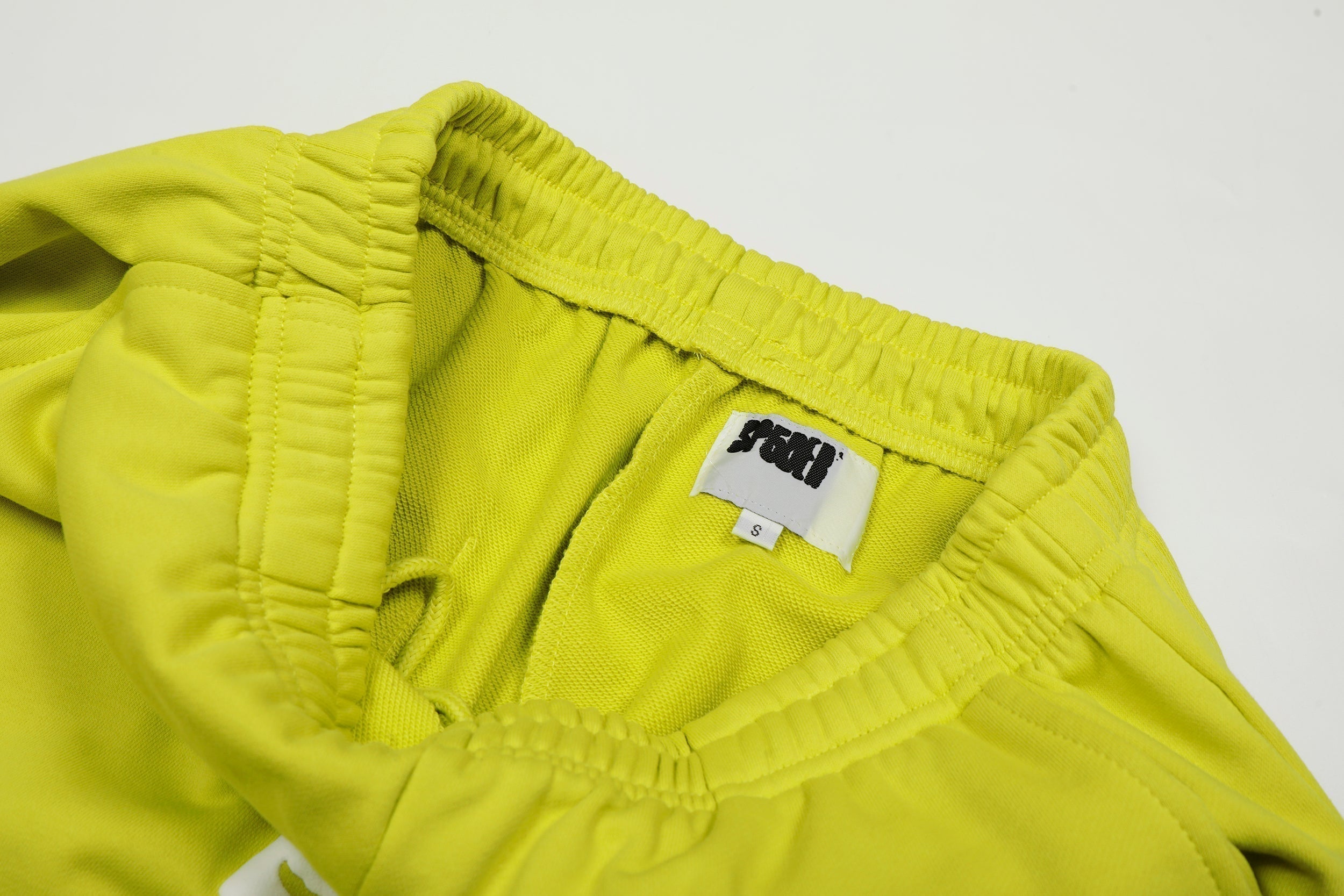 Sp5der Gradient Spider‑Web Yellow Pullover Hoodie