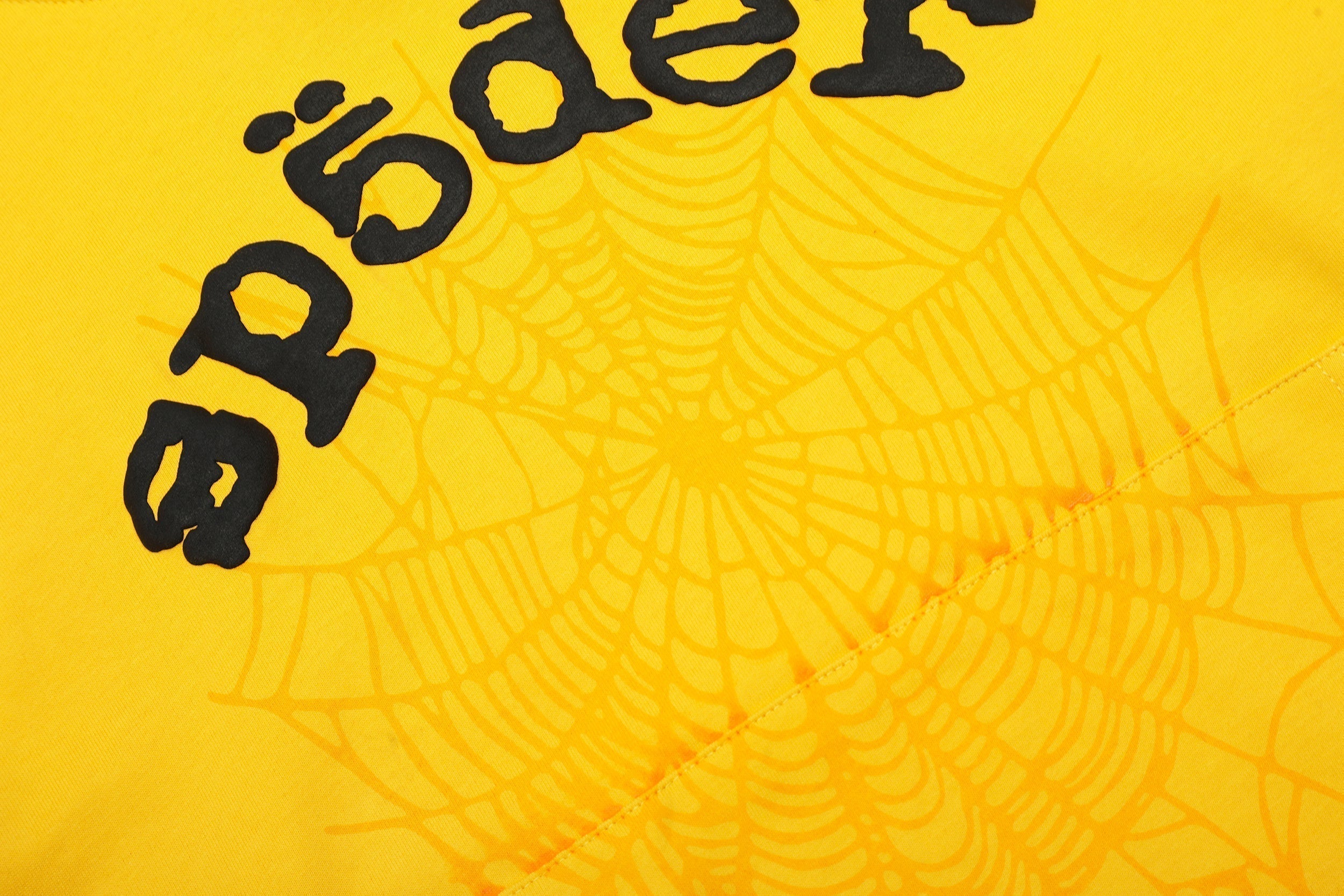 Sp5der Classic Logo Yellow Pullover Hoodie
