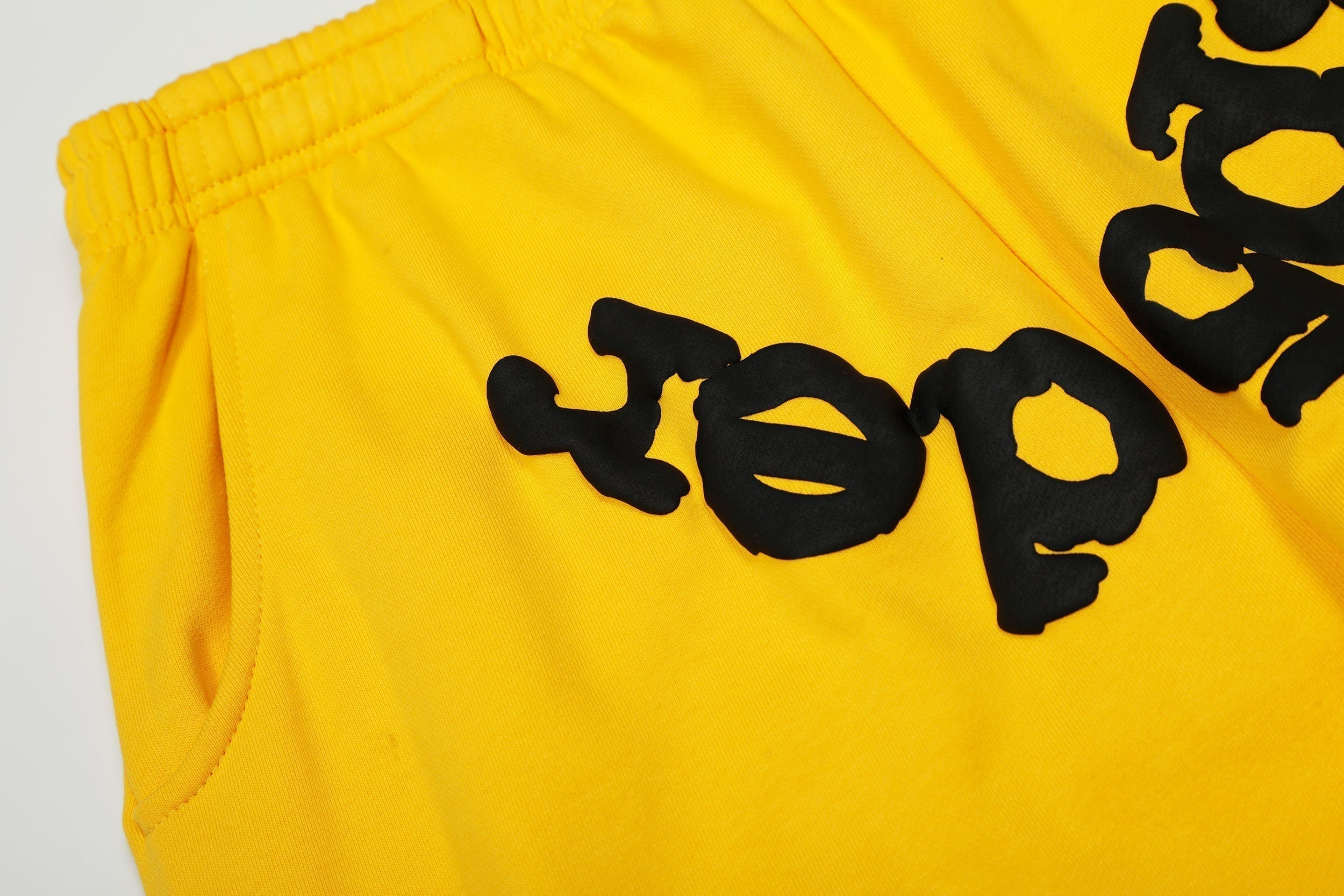 Sp5der Classic Logo Yellow Pullover Hoodie