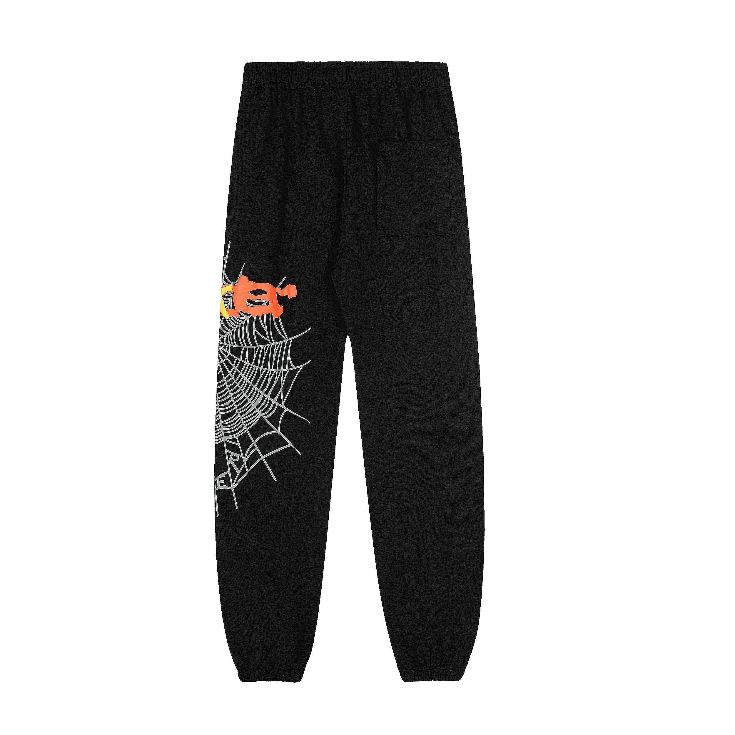Sp5der Hood‑Print Star Splatter Pullover Hoodie