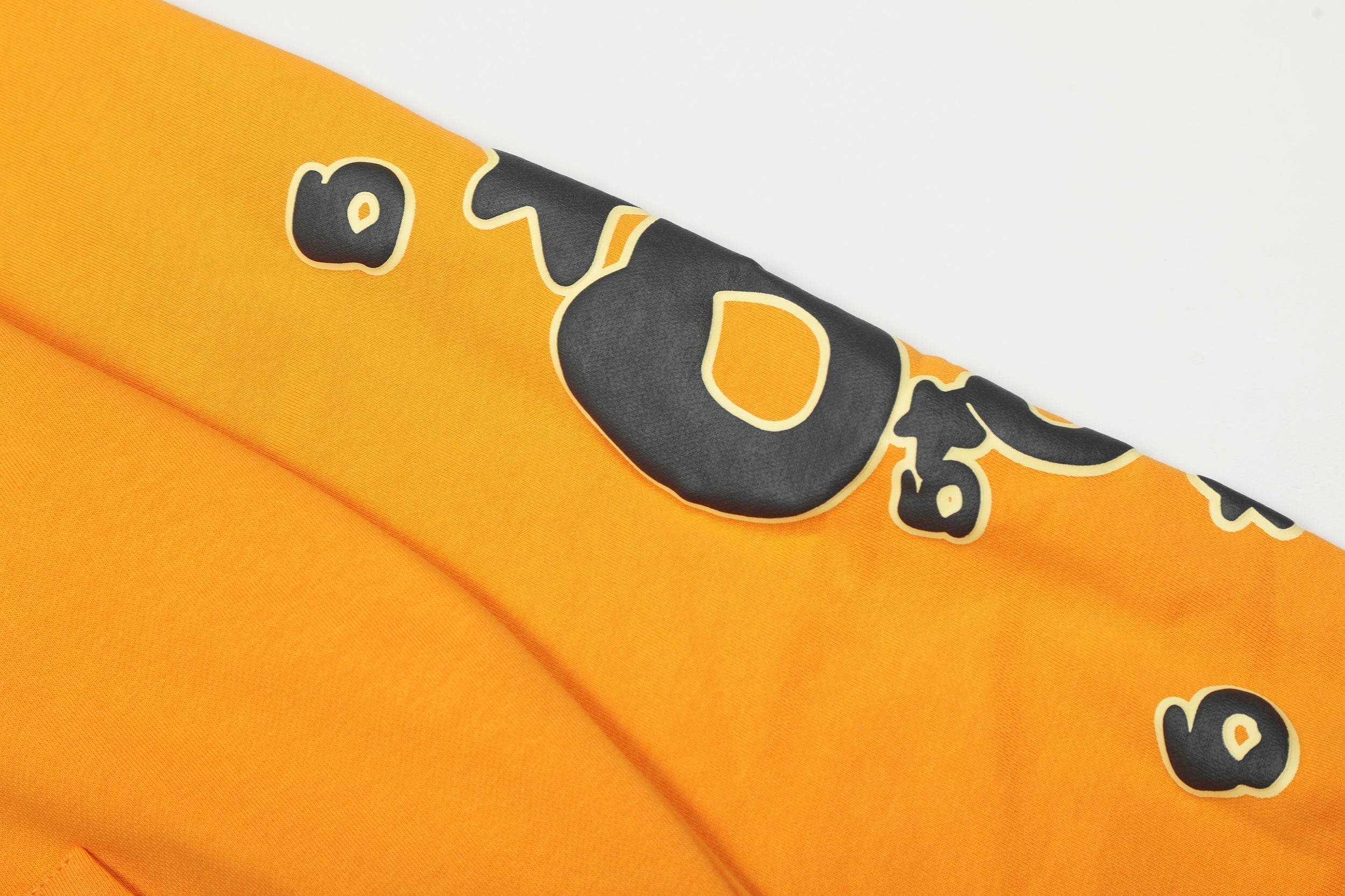 Sp5der Star Graphic Yellow Pullover Hoodie