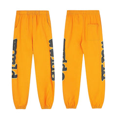 Sp5der Star Graphic Yellow Pullover Hoodie