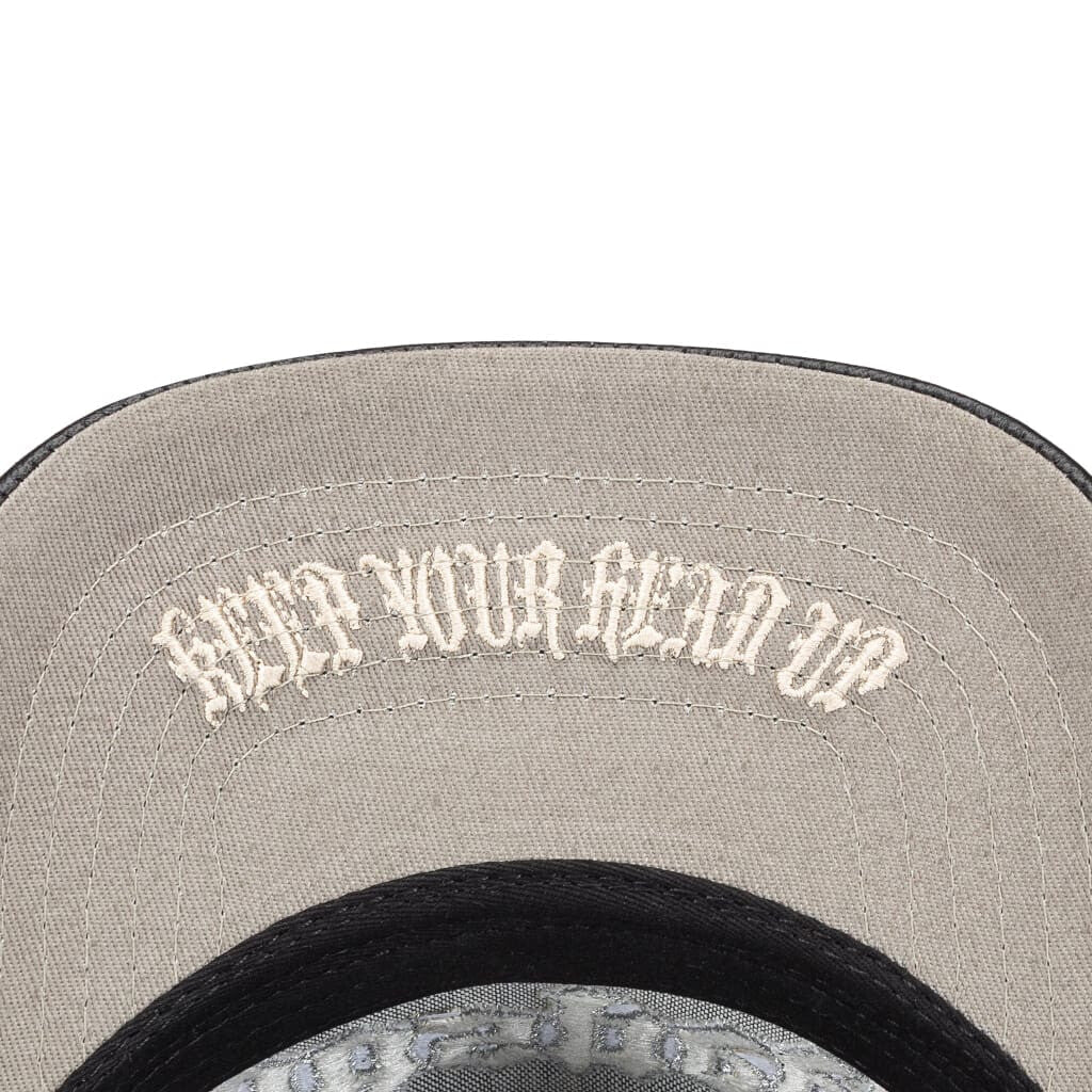 Godspeed Forever Black Leather Trucker Hat