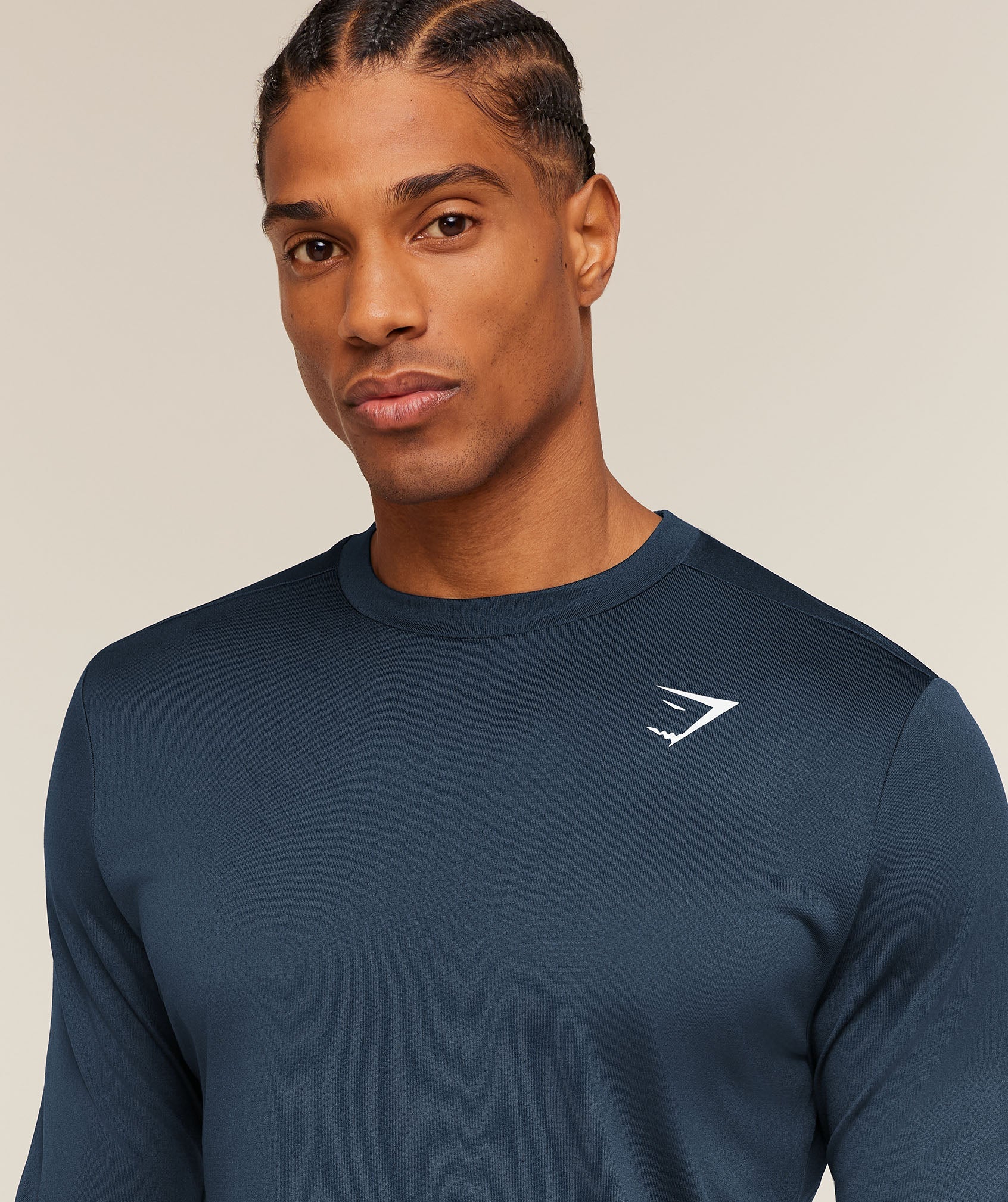 Gymshark Arrival Long Sleeve T-Shirt - Navy