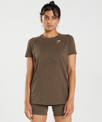 Gymshark Vital Seamless 2.0 Light T-Shirt - Espresso Marl