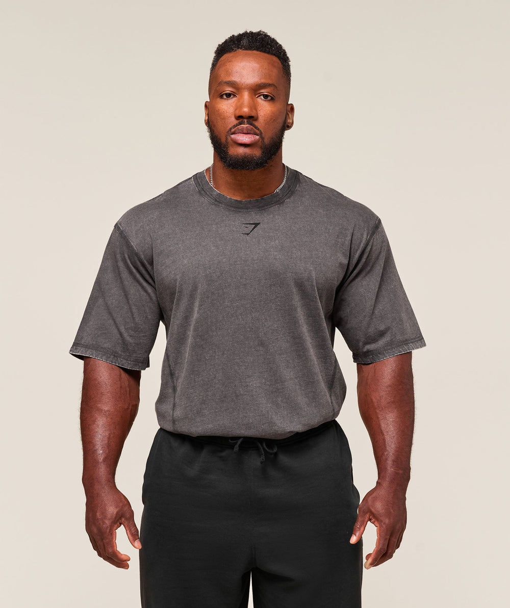 Gymshark Heritage Washed T-Shirt - Grey
