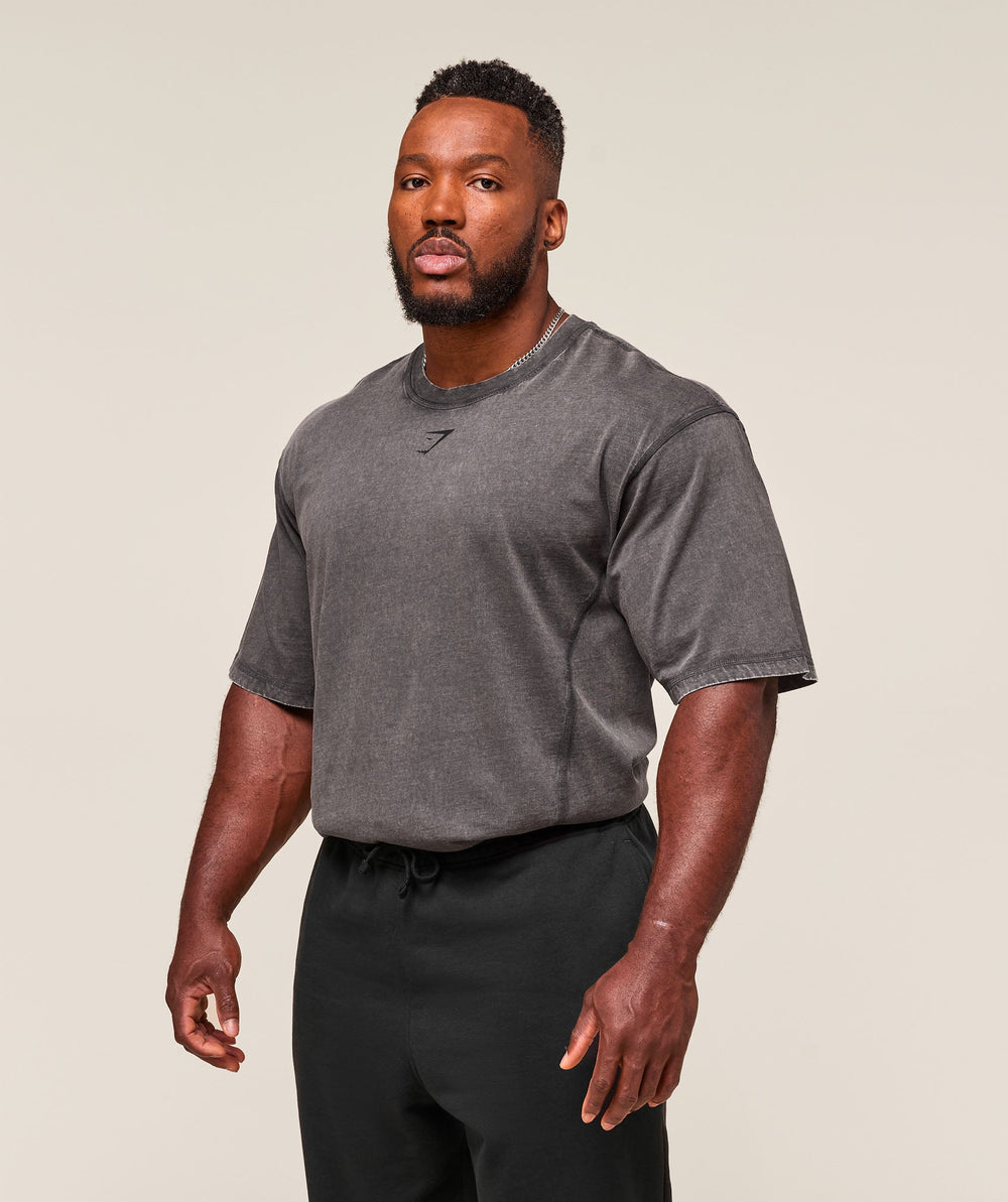 Gymshark Heritage Washed T-Shirt - Grey