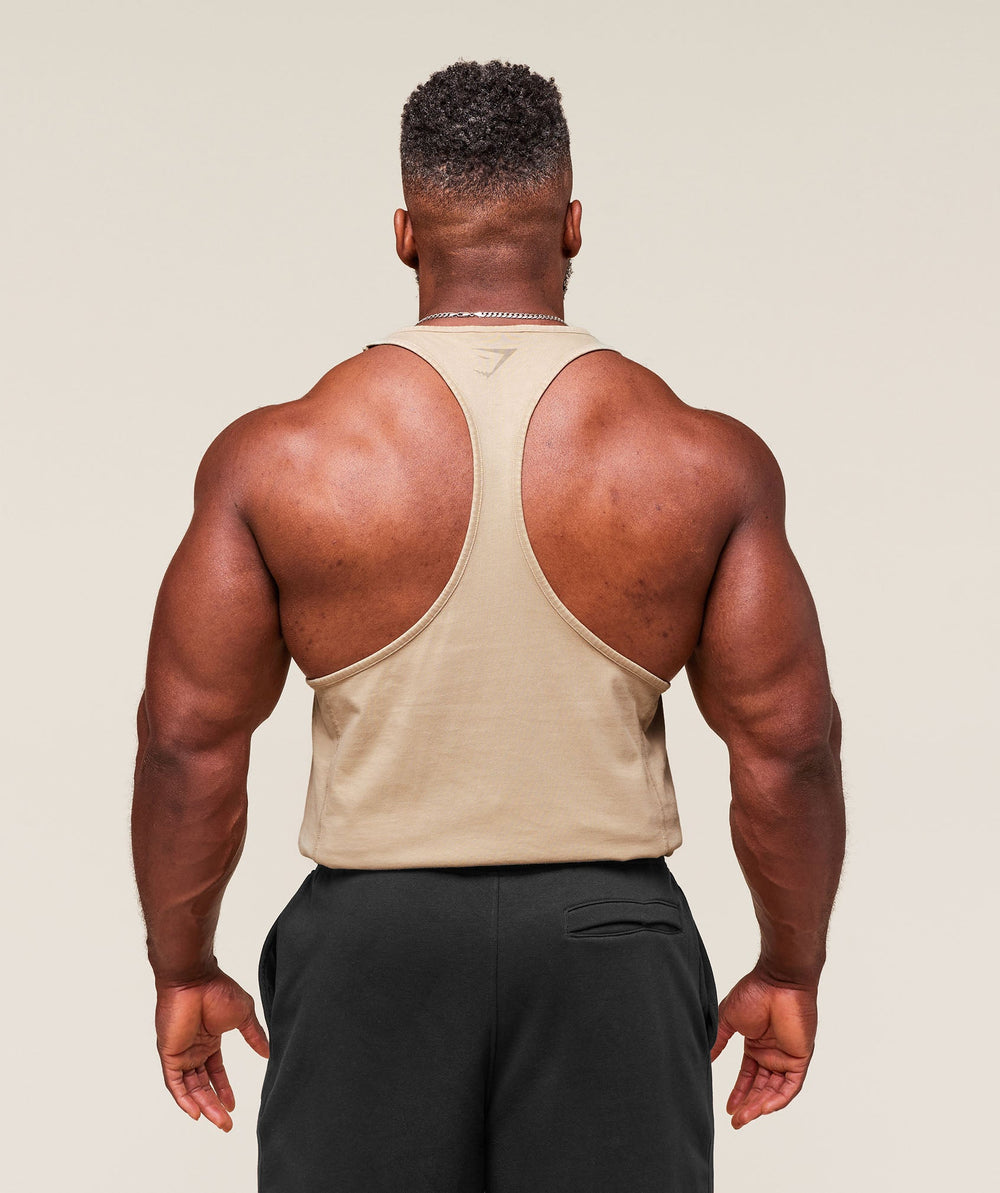 Gymshark Power Washed Stringer - Desert Beige