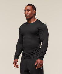 Gymshark Ribbed Long Sleeve T-Shirt - Black