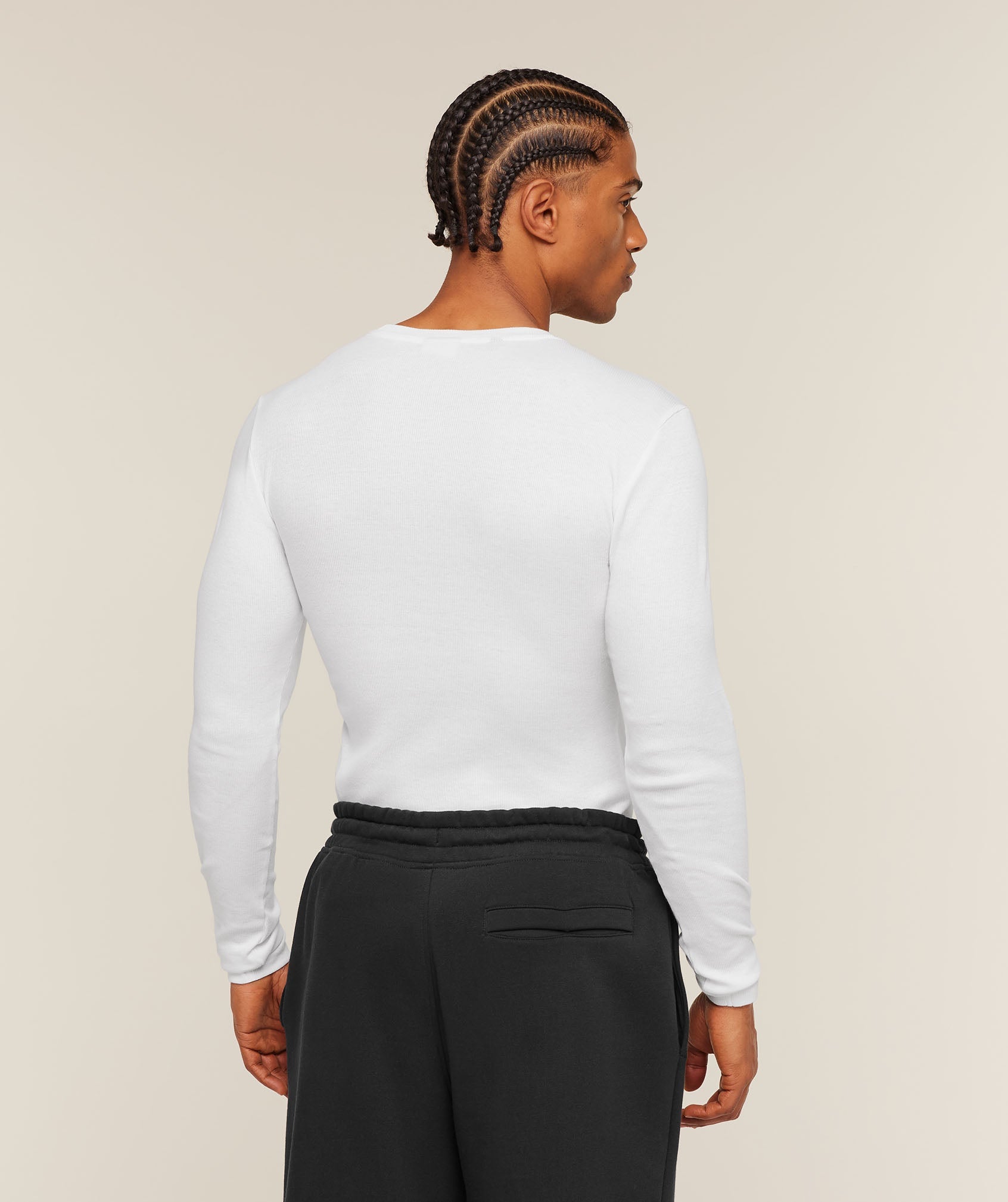 Gymshark Ribbed Long Sleeve T-Shirt - White